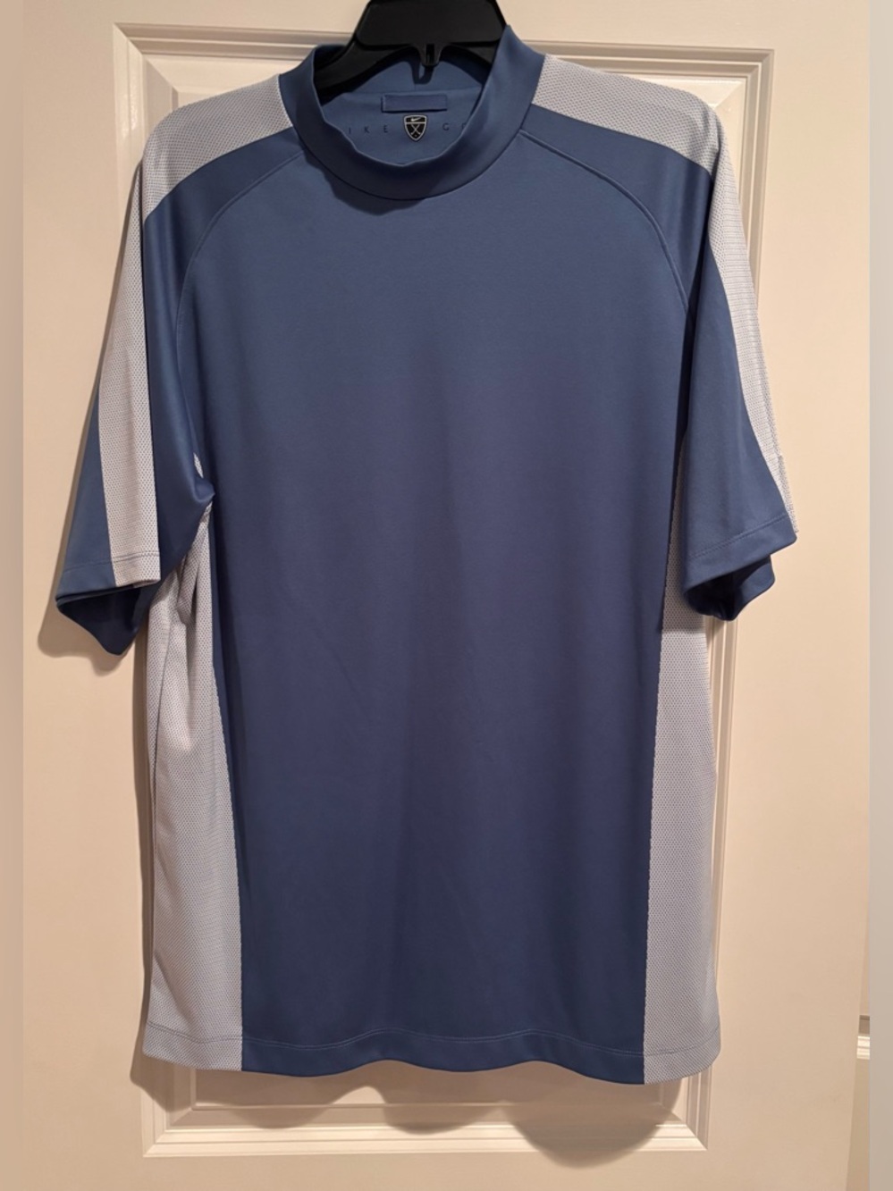 Nike Golf Dri Fit Shirt Mens Large Blue Athletic Performance